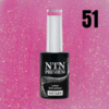 Kép 2/3 - NTN Prémium Gél lakk Glitter Rose 51. pink színárnyalat