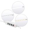 Kép 2/4 - Műkörmös asztali LED lámpa klipszel Fehér 1