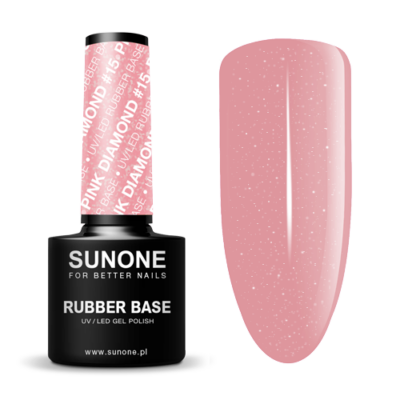 Sunone Rubber Base Pink Diamond#15 5g