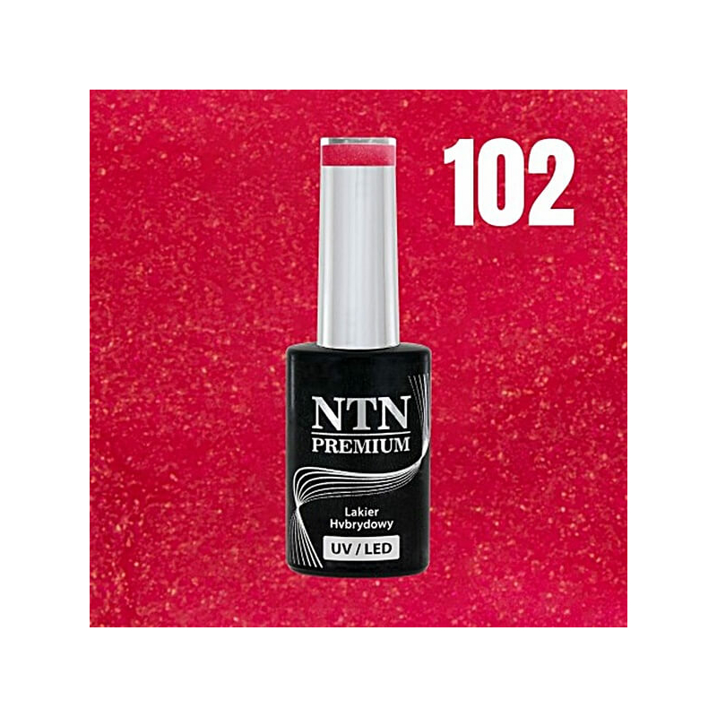 NTN Prémium Gél lakk Shimmer Raspberry piros színárnyalat