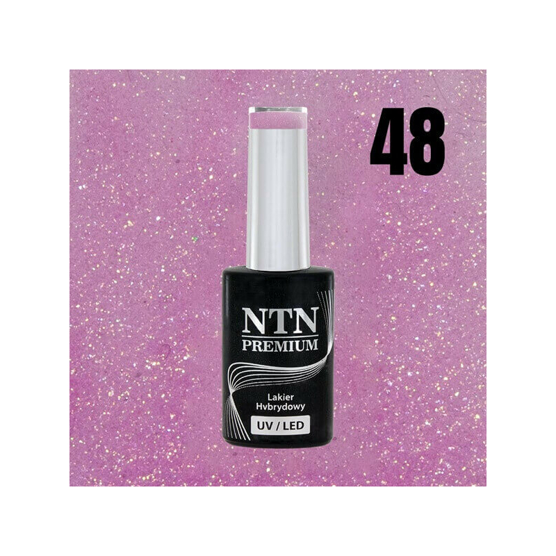 NTN Prémium Gél lakk Glitter Pink 48. pink színárnyalat