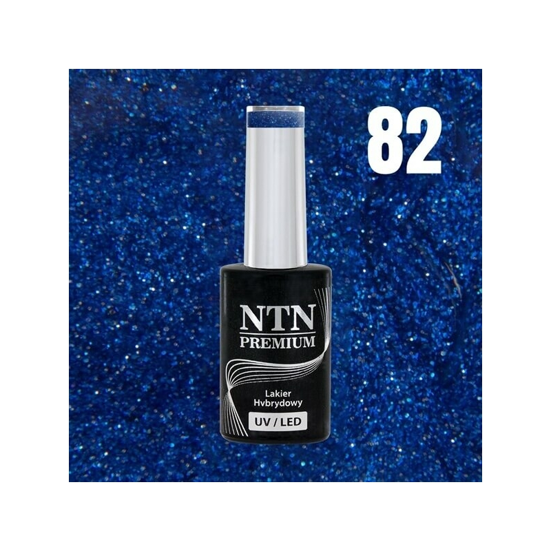NTN Prémium Gél lakk Glitter Zafir 82. Kék színárnyalat