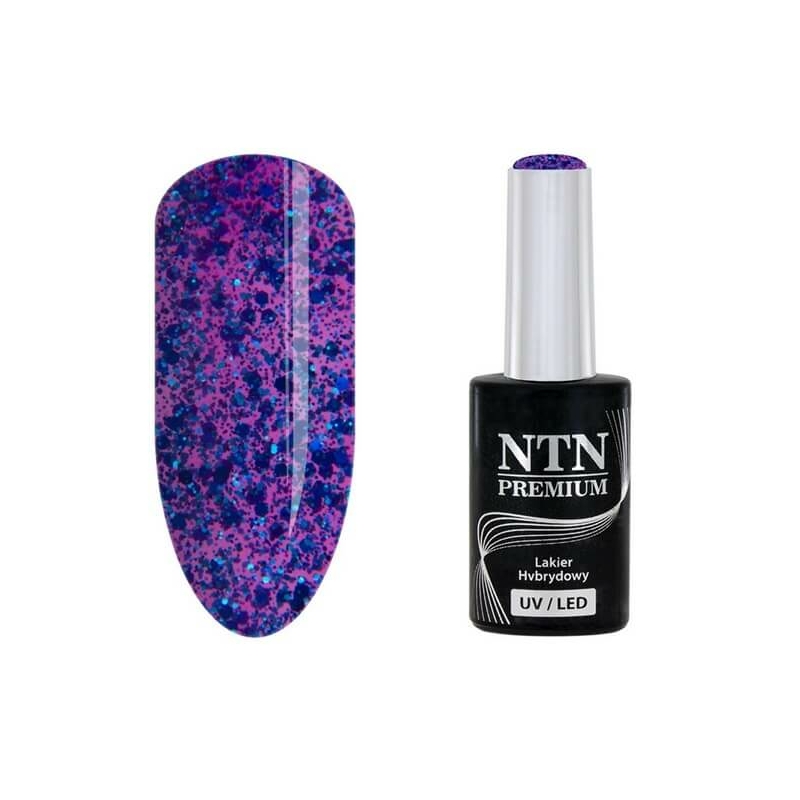 NTN Prémium Gél lakk Glitter Purple Blue
