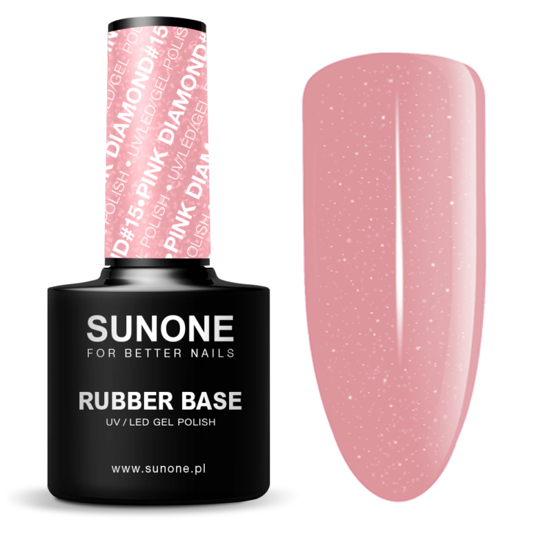 Sunone Rubber Base Pink Diamond#15 12g