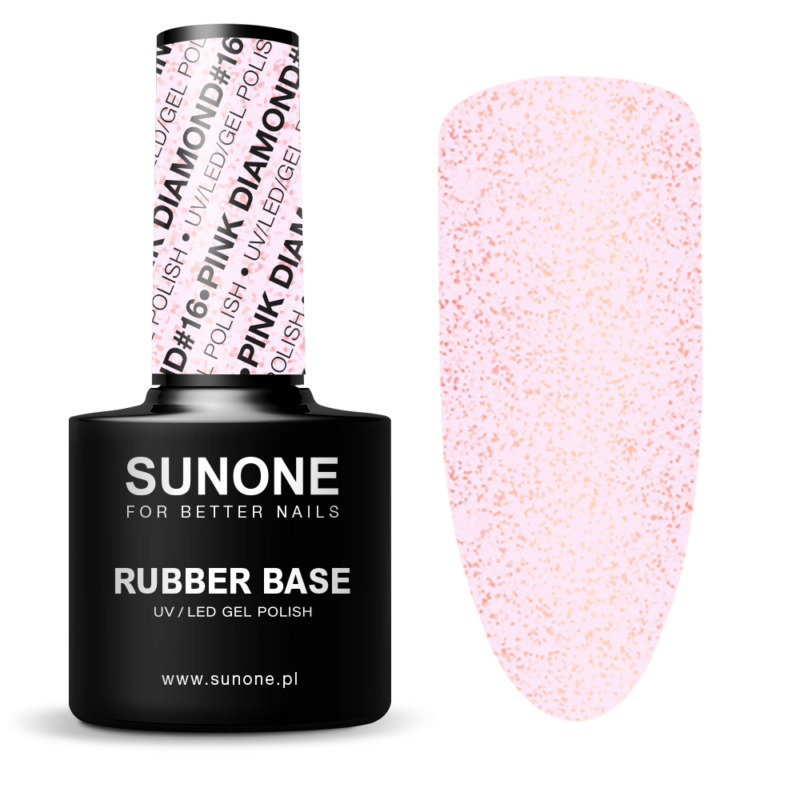 Sunone Rubber Base Pink Diamond#16 12g